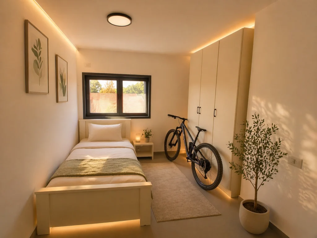 Single room with natural light