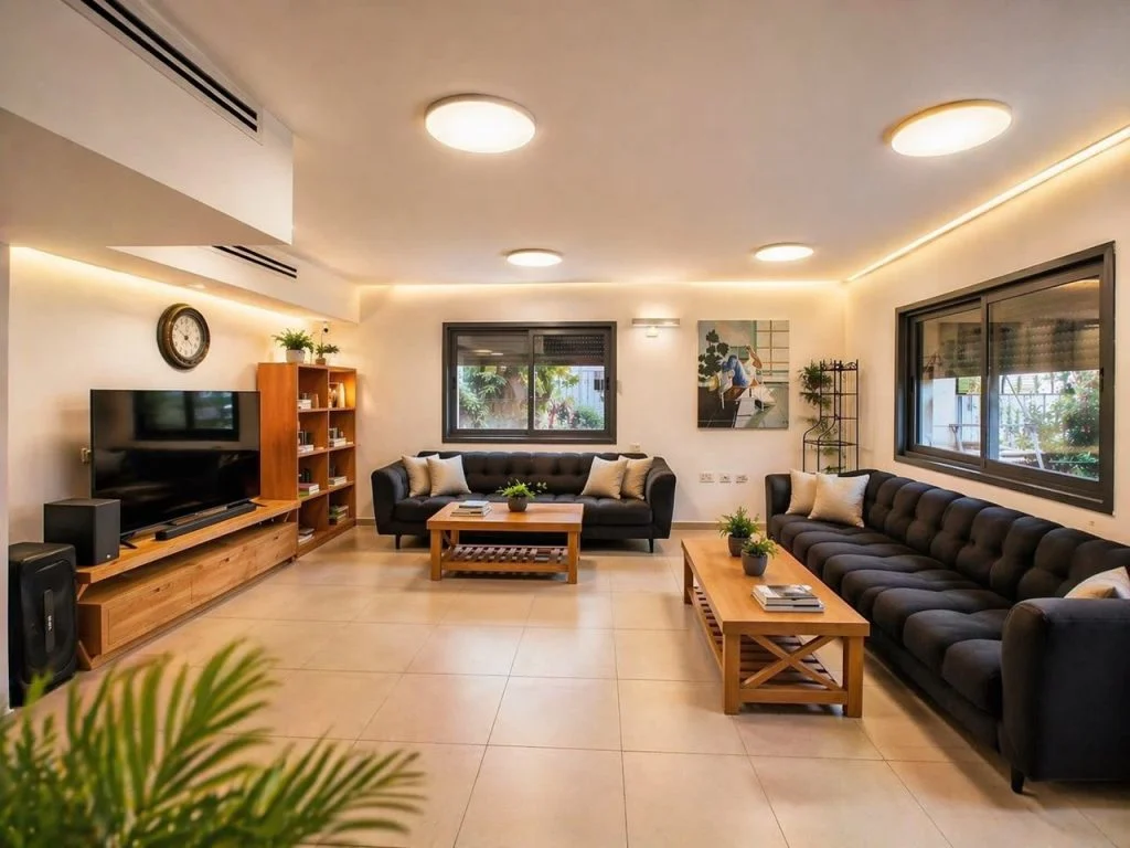 The main living area, where residents and staff gather throughout the day